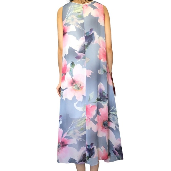 Vast Collection Floral Vintage Loose Sleeveless Midi Dress - Picture 13 of 13